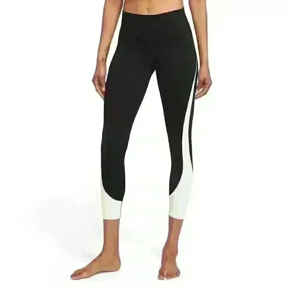 NEW! Nike Women's 2X Dri-FIT Colorblock High-Waisted 7/8 Leggings - Picture 1 of 2